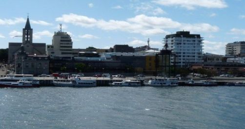 Vista desde  &aacute;rea de Museos  Isla Teja